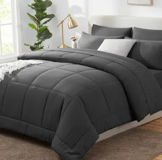 5 piezas de cama 190 tamaño king color gris