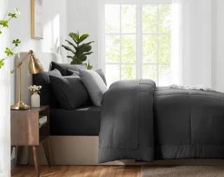 5 piezas de cama 190 tamaño king color gris