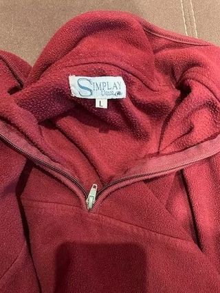 Forro Polar Simplay Media Cremallera Talla L