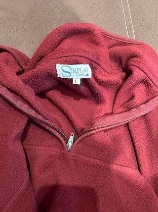 Forro Polar Simplay Media Cremallera Talla L