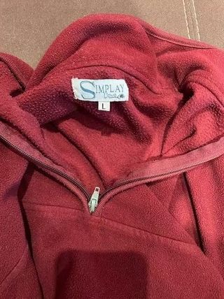 Forro Polar Simplay Media Cremallera Talla L