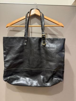 Bolso de cuero negro Steve Mono
