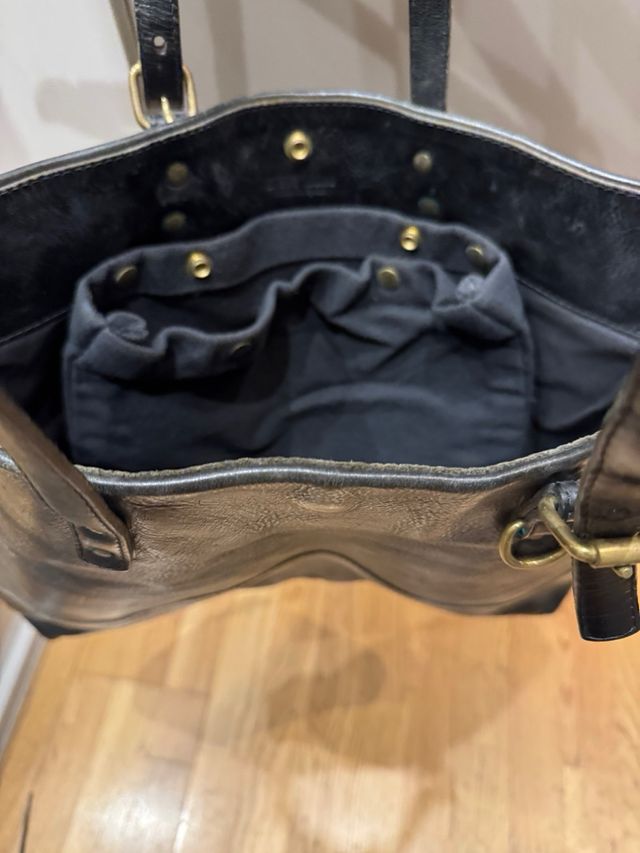 Bolso de cuero negro Steve Mono