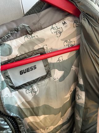 Chaqueta Guess Hombre Verde/Plateada