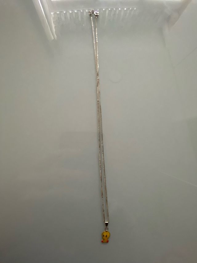 Cadena con colgante Piolín plata