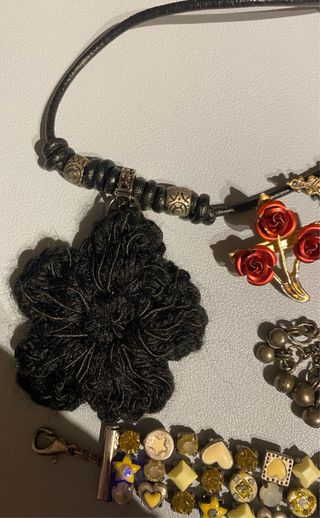 Lote bisutería vintage granates