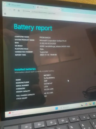 Surface Pro 8 i5-1145G7 8GB 512GB Batt 95%