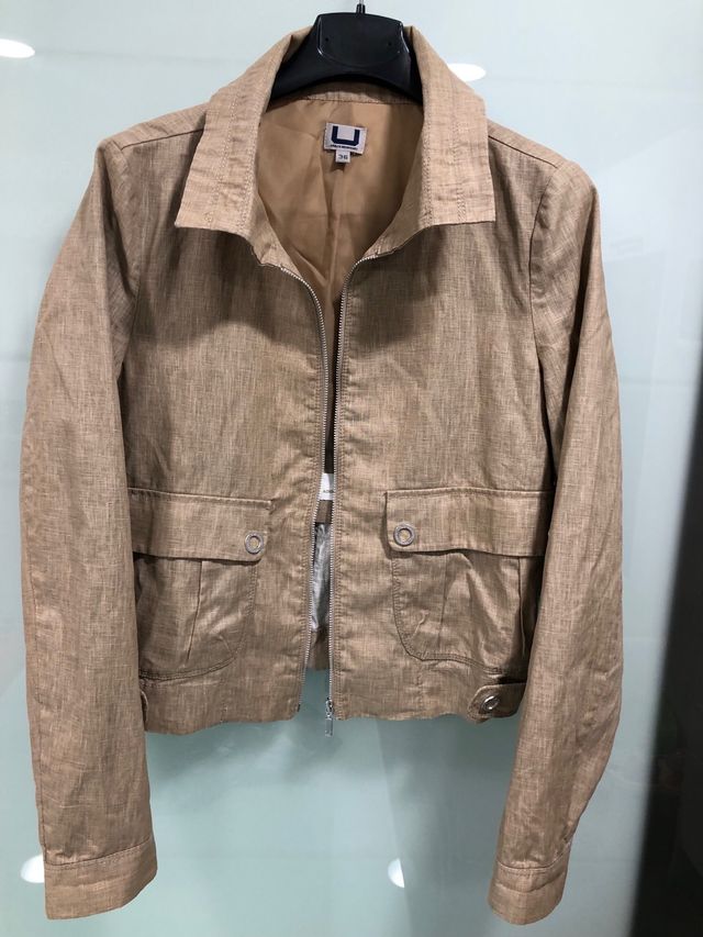 Cazadora Adolfo Domínguez Beige Talla S