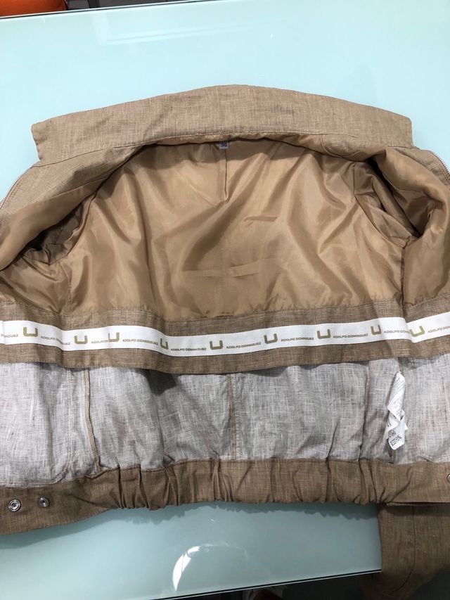 Cazadora Adolfo Domínguez Beige Talla S