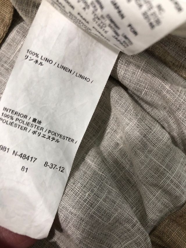 Cazadora Adolfo Domínguez Beige Talla S