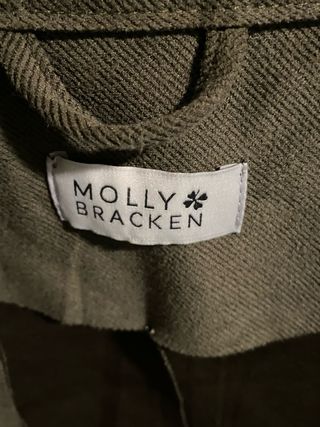 Chaqueta militar verde botones dorados