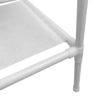 Perchero Esquinero Blanco Metálico, NUEVO