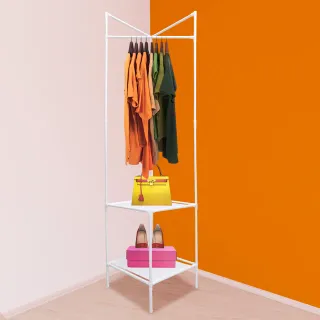 Perchero Esquinero Blanco Metálico, NUEVO