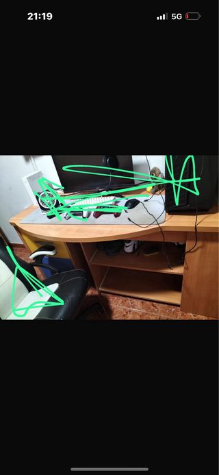 Cómoda infantil 3 cajones azul y amarillo