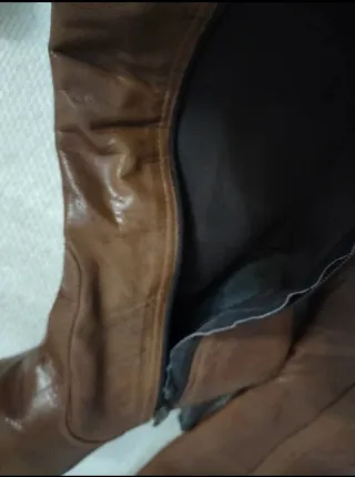 Botas altas de tacón marrones