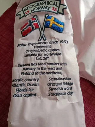 Abrigo Geographical Norway Rosa