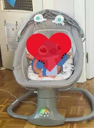 Hamaca Balancín Bebé Kahlo Gris