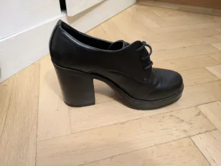 Zapatos negros tacón plataforma talla 41