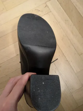 Zapatos negros tacón plataforma talla 41