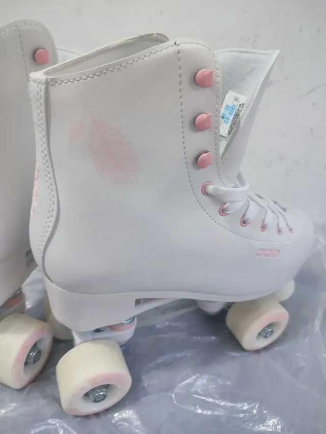 Pattini a 4 ruote bianchi taglia 39