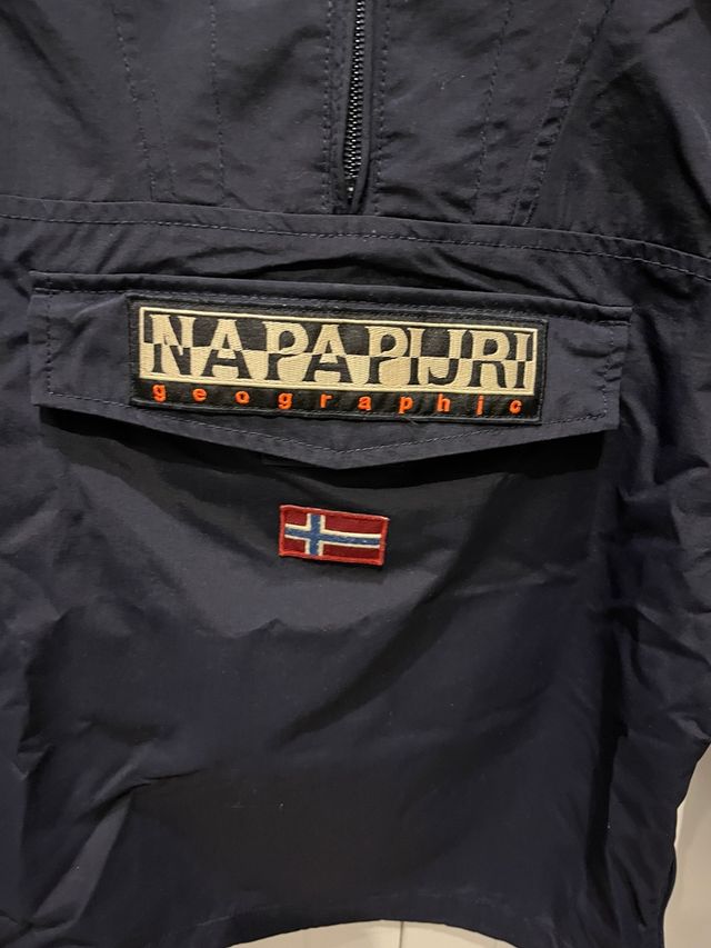 Abrigo cortavientos Napapijri azul marino