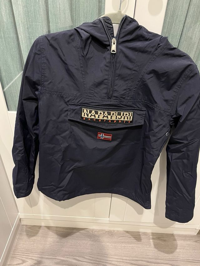 Abrigo cortavientos Napapijri azul marino