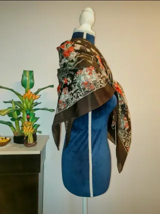 Maxi foulard vintage Jacques Deville-Paris