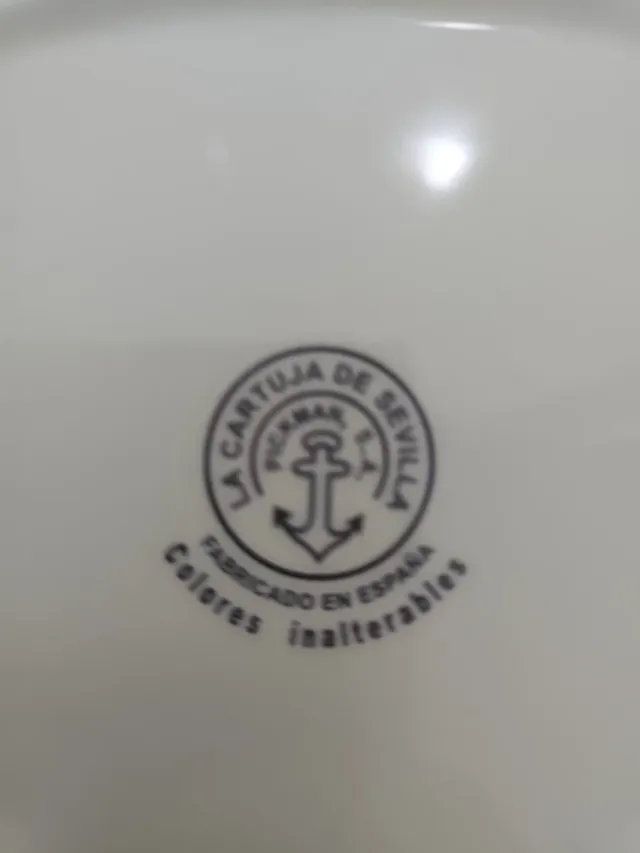 Juego de loza floral azul y blanco 10 piezas