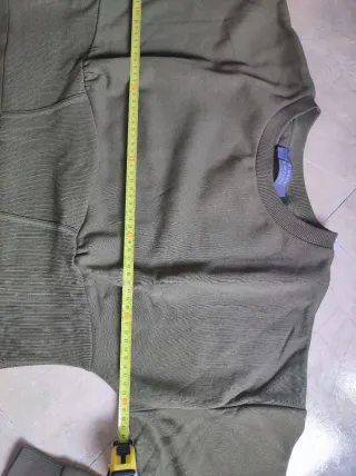 Vestido Sudadera Verde Militar