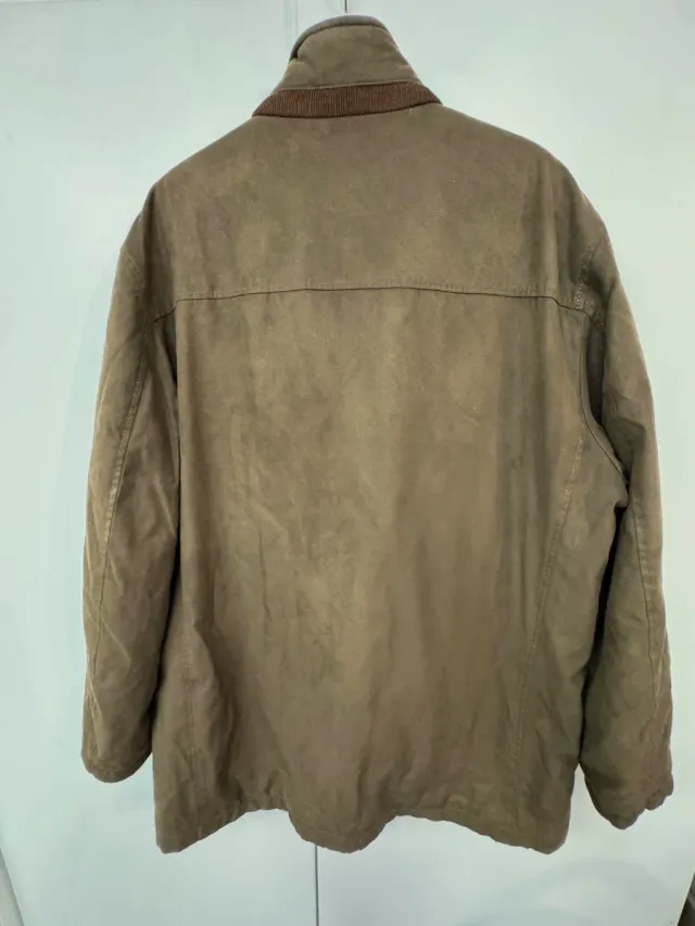 Chaqueta de piel marrón Camel