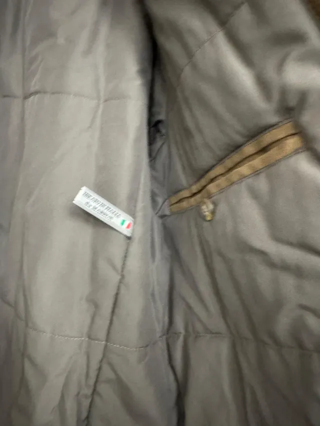 Chaqueta de piel marrón Camel