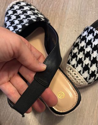 Cuñas estampado pata de gallo