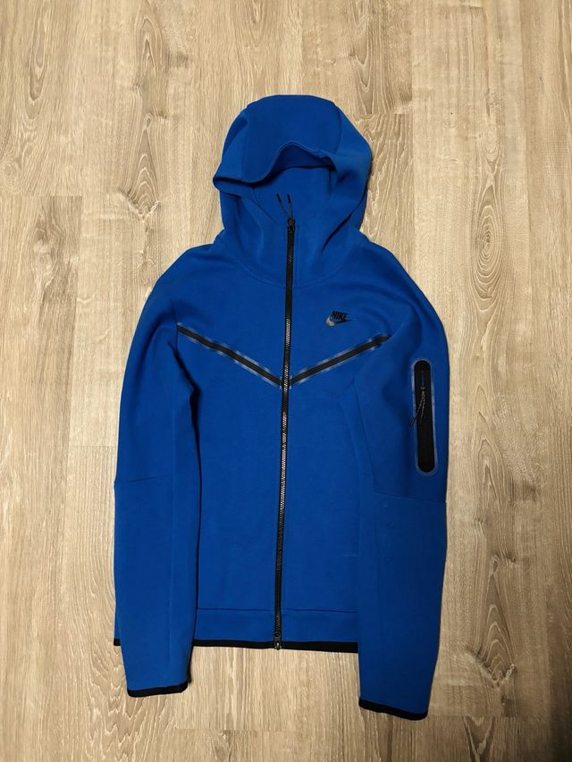 Sudadera Nike Tech Fleece Azul Original, talla M
