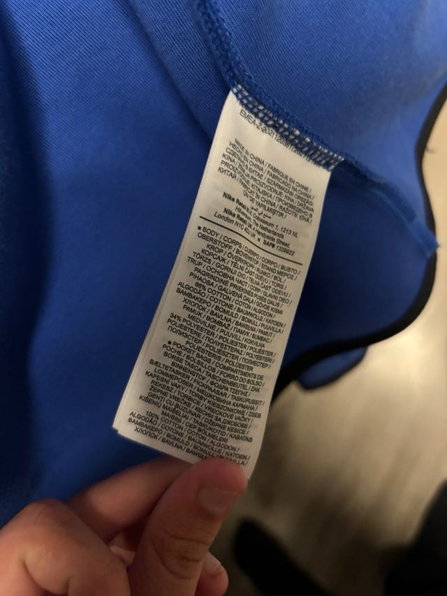 Sudadera Nike Tech Fleece Azul Original, talla M