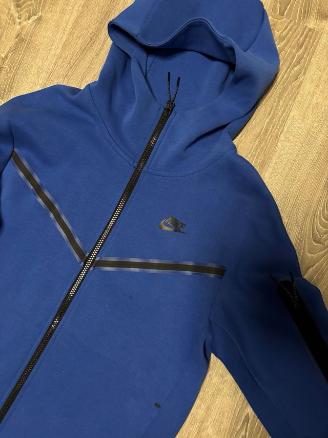 Sudadera Nike Tech Fleece Azul Original, talla M