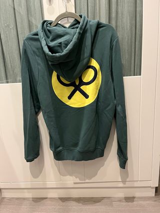Sudadera Silbon Verde Logo Amarillo