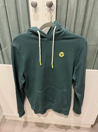 Sudadera Silbon Verde Logo Amarillo