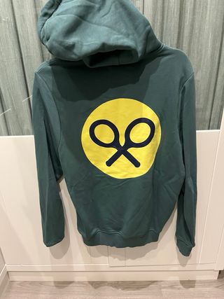 Sudadera Silbon Verde Logo Amarillo
