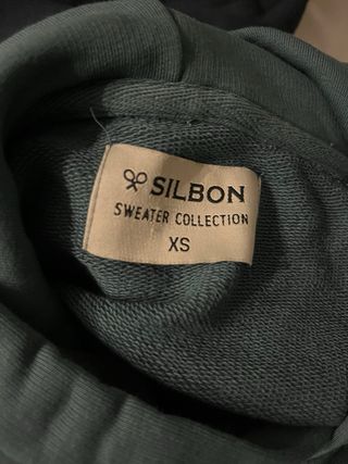 Sudadera Silbon Verde Logo Amarillo