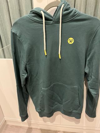 Sudadera Silbon Verde Logo Amarillo