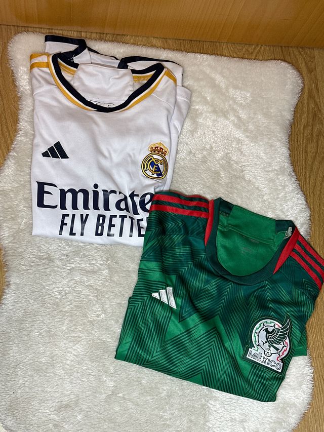 Pack 2 Camisetas Fútbol: Real Madrid y México