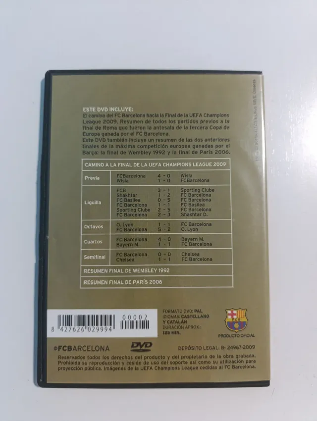 DVD Finales Champions League