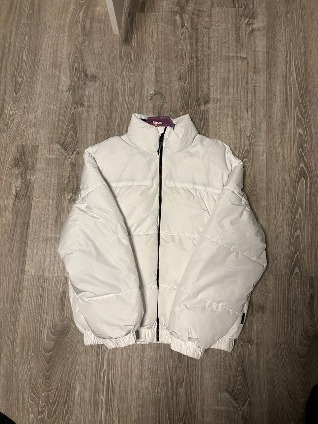 Chaqueta Acolchada Bershka Blanca Talla S