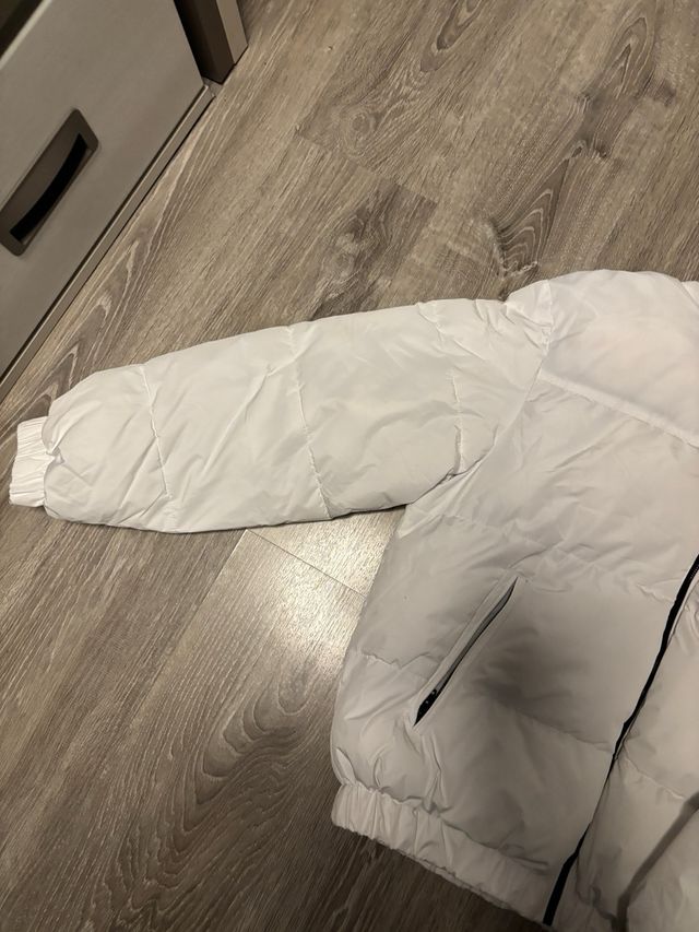 Chaqueta Acolchada Bershka Blanca Talla S