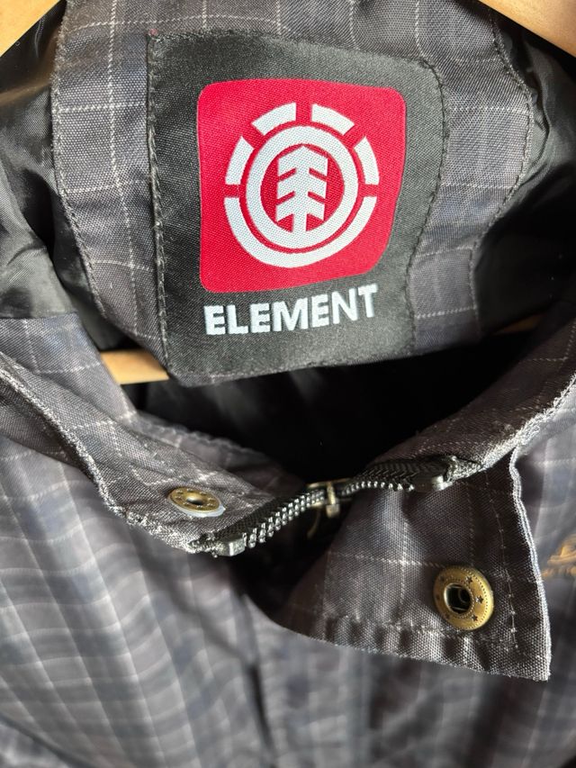 Cazadora Element juvenil cuadros gris talla 16