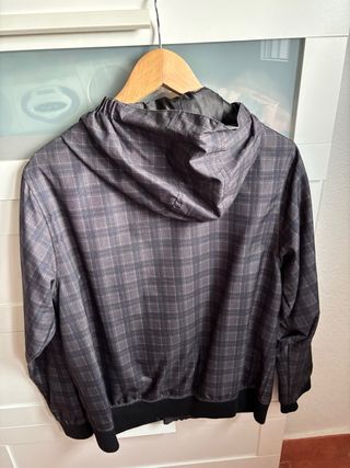 Cazadora Element juvenil cuadros gris talla 16