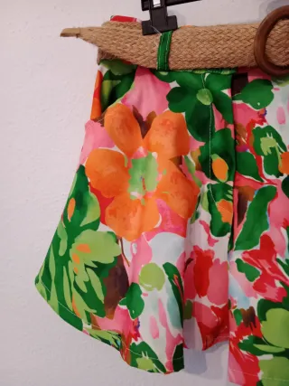Shorts florales mujer talla única