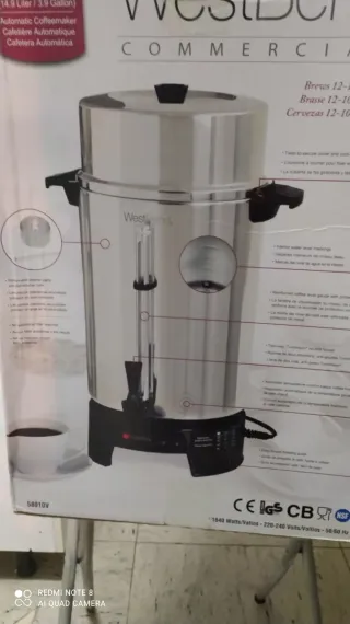 Cafetera Comercial West Bend 14.9L