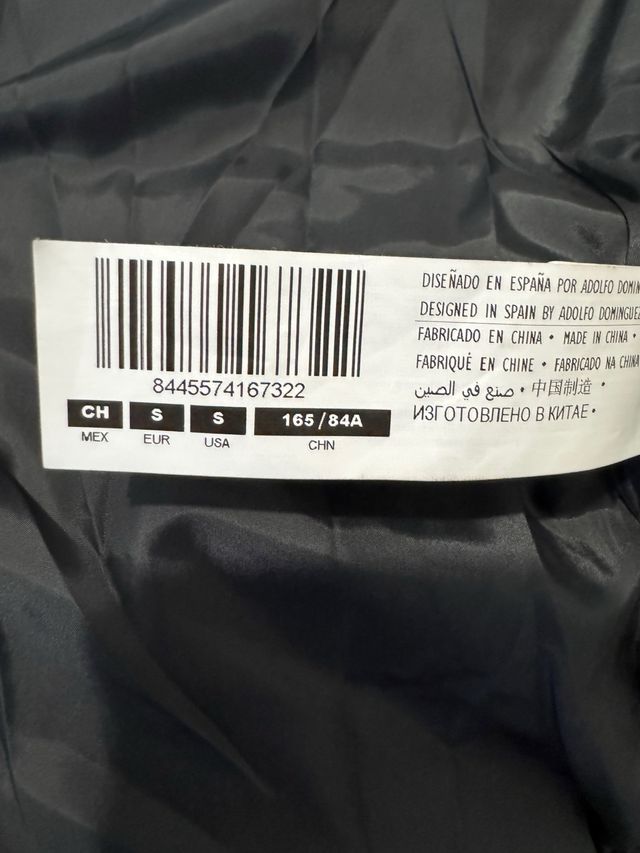 Abrigo largo gris negociable