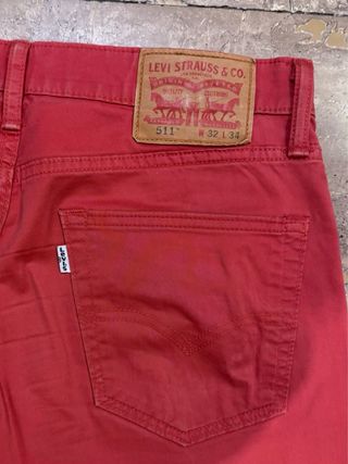 Levi's 511 Chino Slim Fit Rojos Talla 32x34